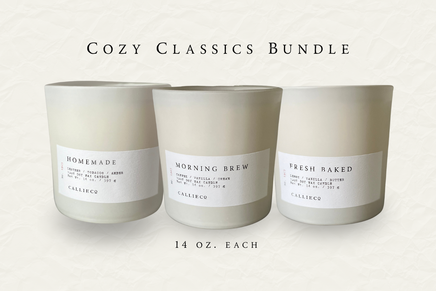 14 oz. Cozy Classics Candle Bundle